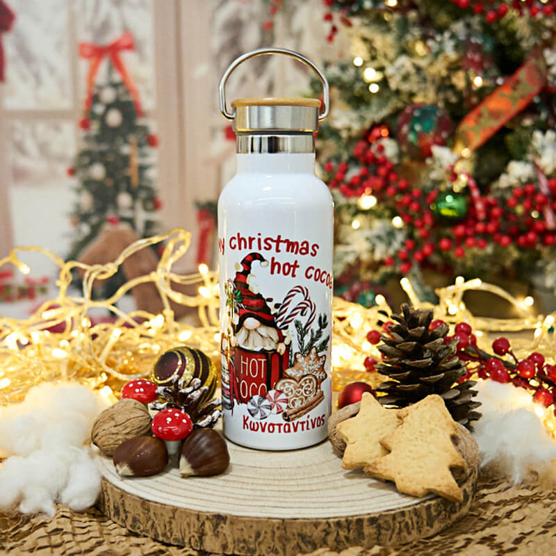 Χριστουγεννιάτικο μπουκάλι θερμός
