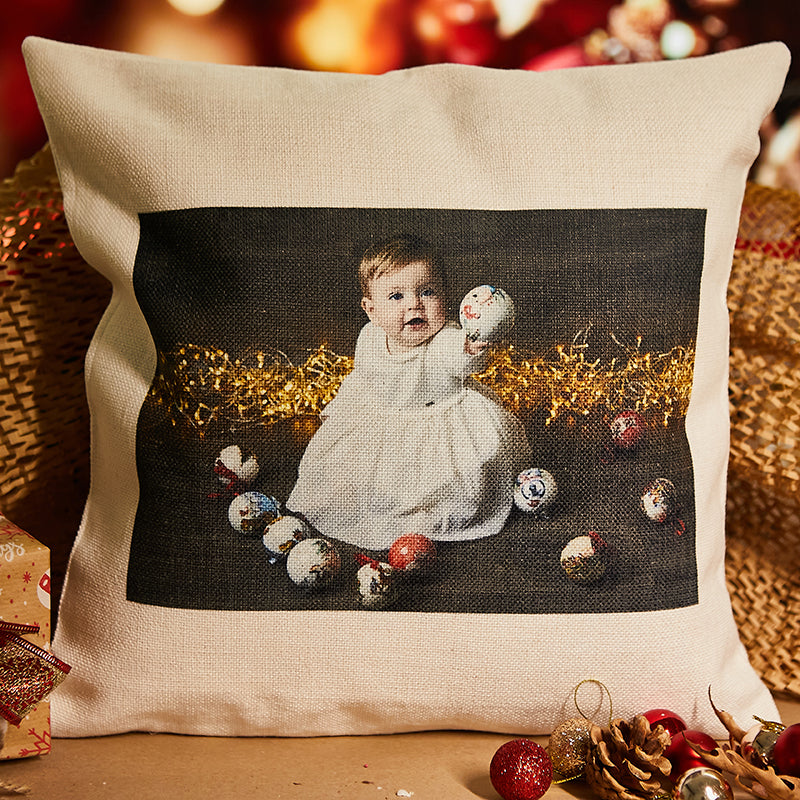 Χριστουγεννιάτικο μαξιλάρι με όμορφη εκτύπωση