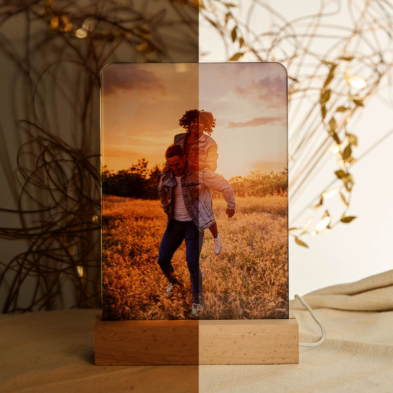 Φωτιστικό με φωτογραφία ζευγαριού