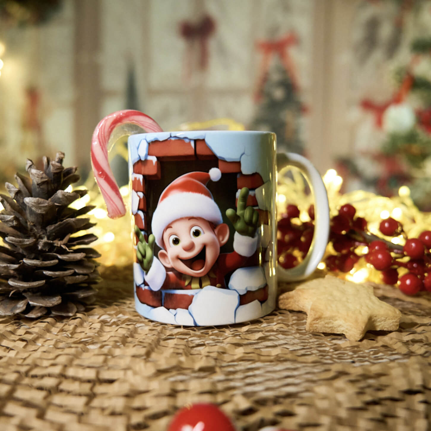 Χριστουγεννιάτικη Κούπα Espresso fully customized