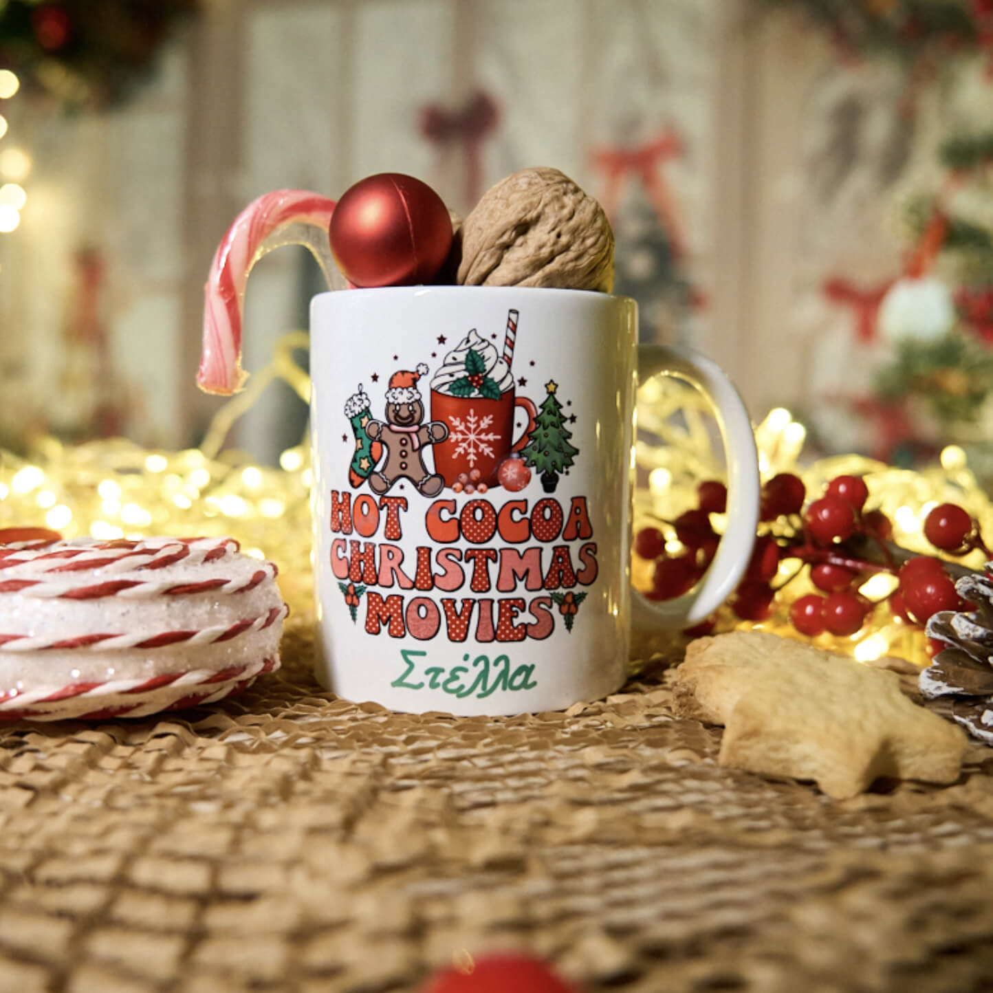 Χριστουγεννιάτικη Κούπα Espresso fully customized