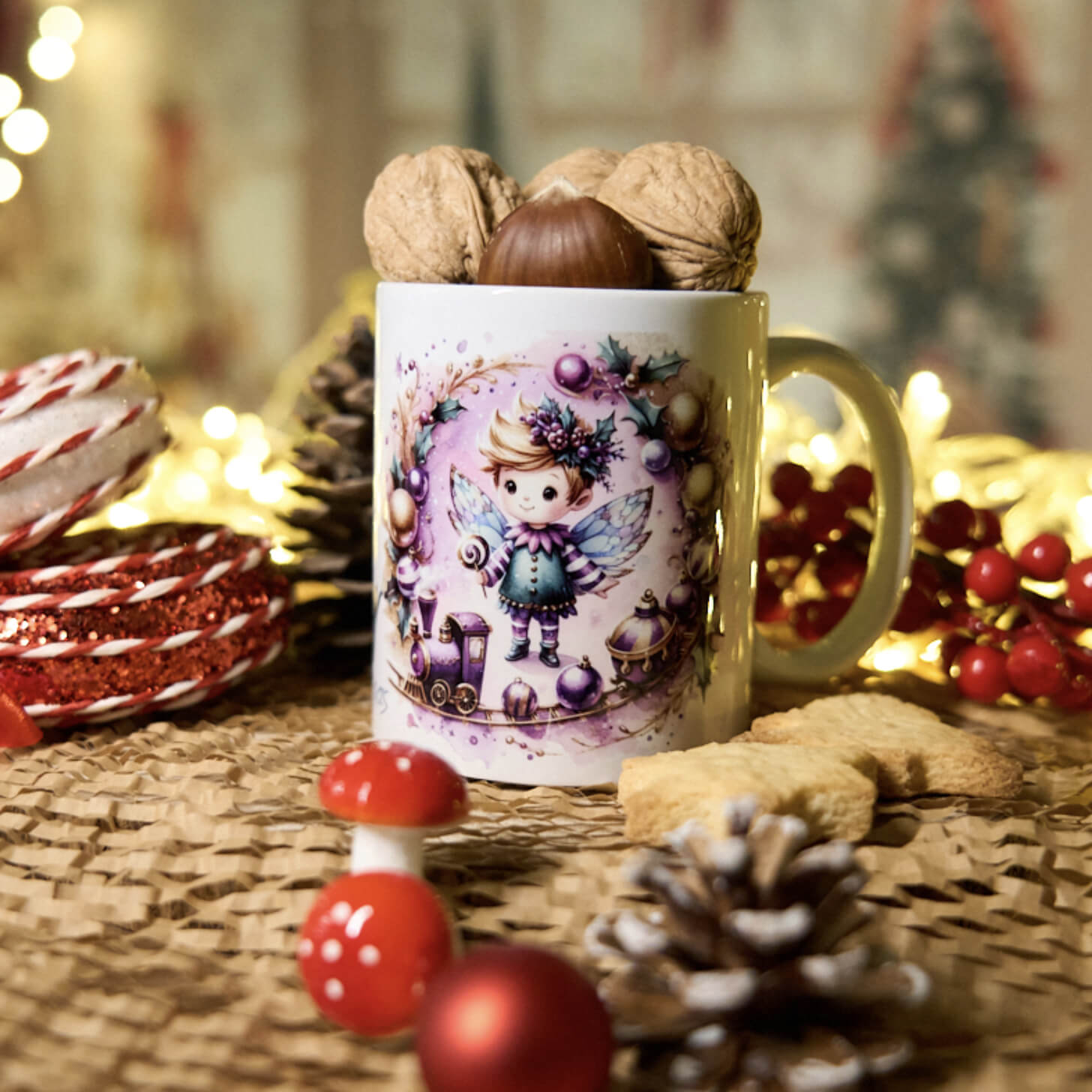 Χριστουγεννιάτικη Κούπα Espresso fully customized