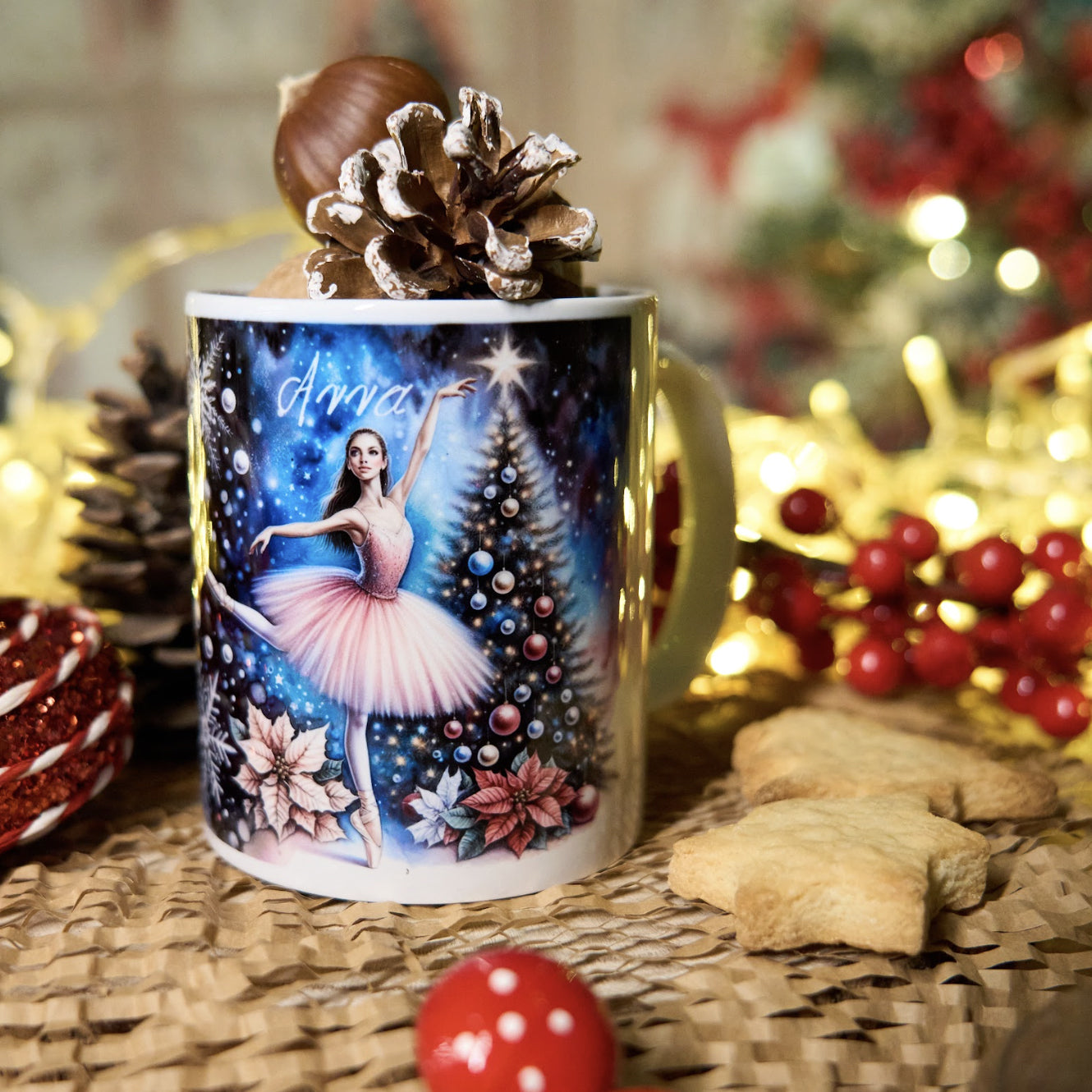 Christmas mug with your name 🎄 Design 4