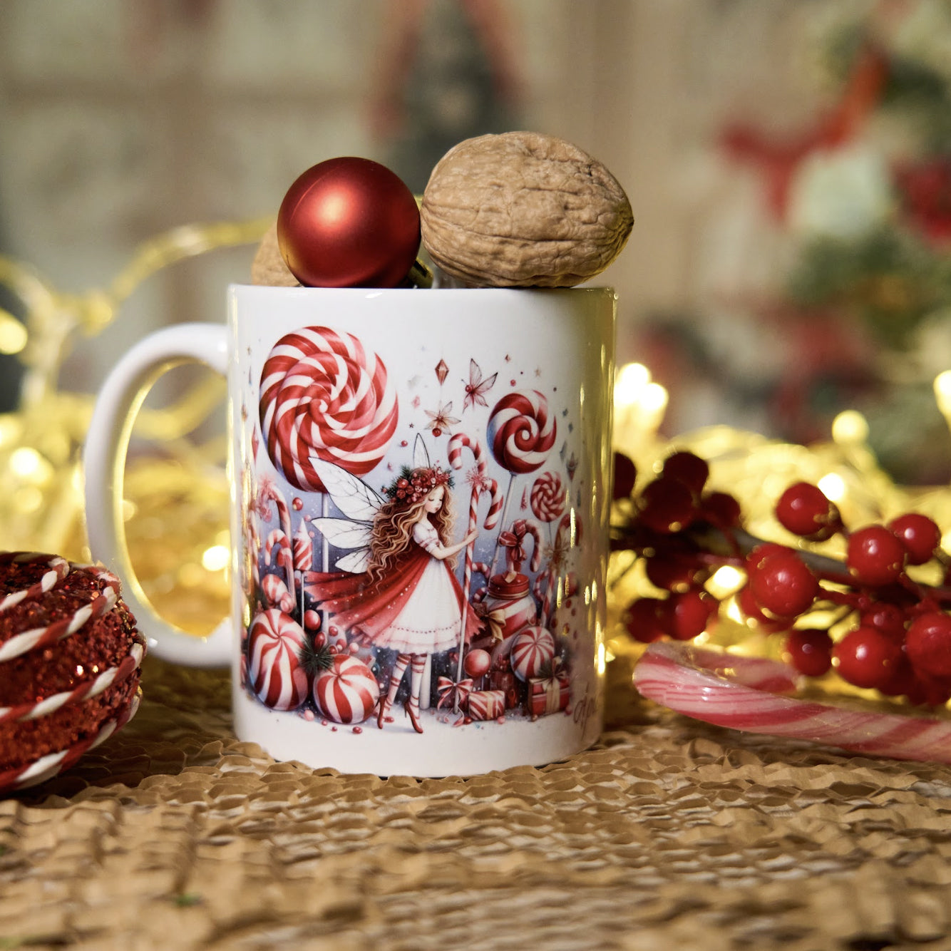 Christmas mug with your name 🎄 Design 5